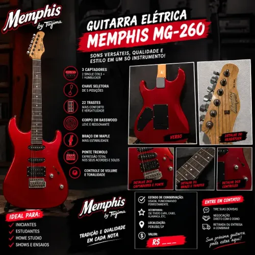 Guitarra Memphis MG-260 Tagima