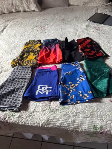 Shorts de academia várias cores