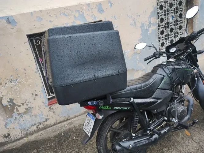 Baú 135 litros para Mottu Sport com ferragens regulável completo ZAP *