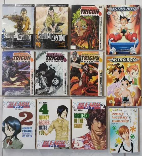 Mangás: Trigun, Bleach, Eensy Weensy Monster, Samurai Executor, Astro Boy
