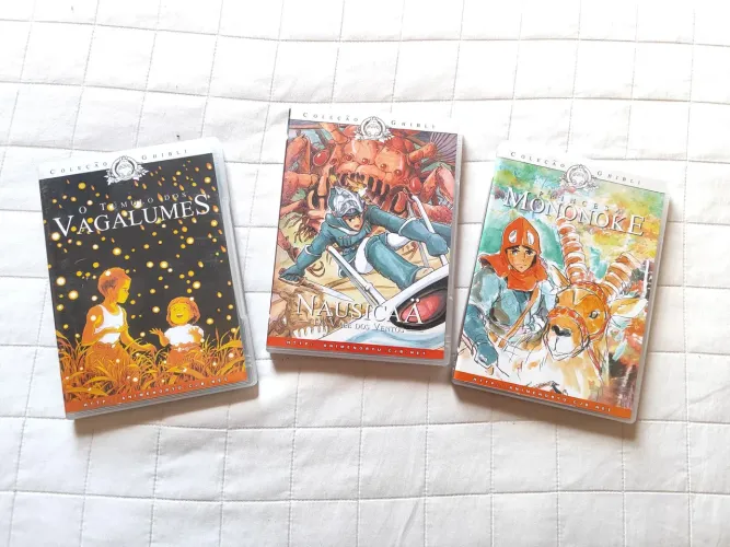 Coleção DVDs Studio Ghibli - Princesa Mononoke, Nausicaa e Cemitério dos Vagalumes