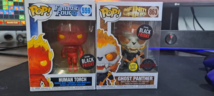 Funko pop tocha humana 559, ghost panter 863