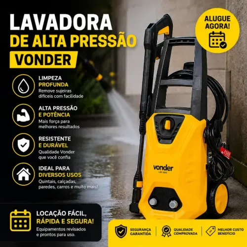 Aluguel de lavadora de alta pressão