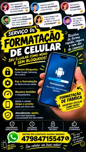 Formatação de celular 