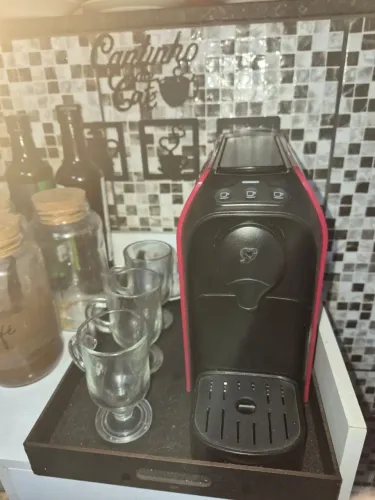Cafeteira três corações passione nova vermelha