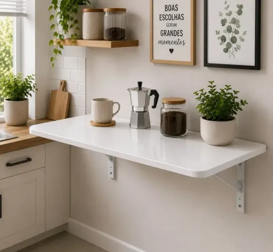 Mesa dobrável p/cozinha NOVA