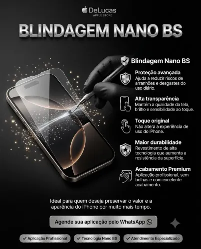 Blindagem Nano BS para iPhone - Proteção Contra Riscos 