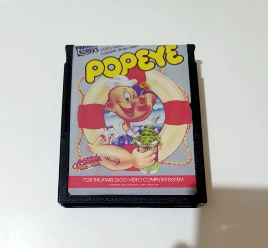 POPEYE ATARI 2600 ORIGINAL ACTIVISION AMERICANA RELABEL JOGO ATARI TOP RARIDADE 