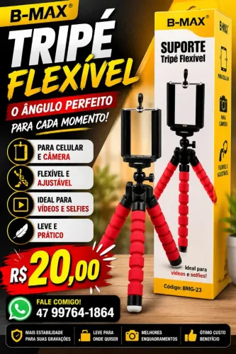 Tripé flexivel