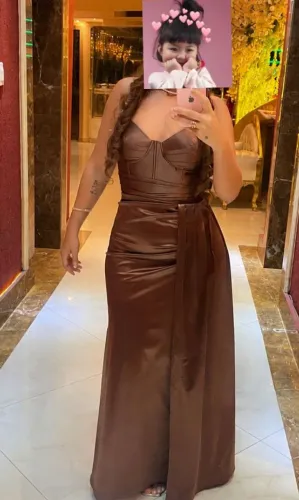 Vendo vestido de madrinha,serve para qualquer festa.o marrom e G, o verde e G, marsala 46