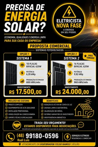 Placa solar sistema fotovoltaico 