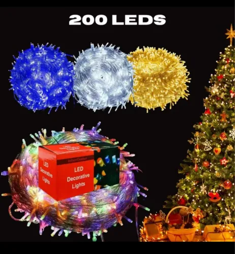 Novo na caixa -  Pisca pisca de led 200 lâmpadas 15 metros decoração 
