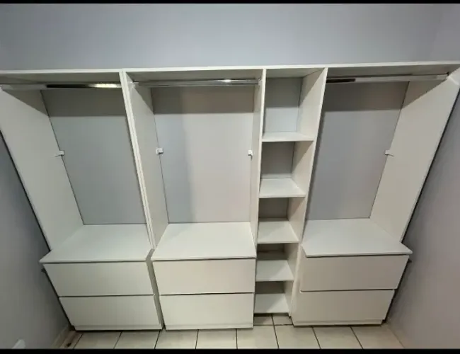 CLOSET SUSPENSO COM 6 GAVETÕES/TORRE/CABIDEIRO MDF NOVO