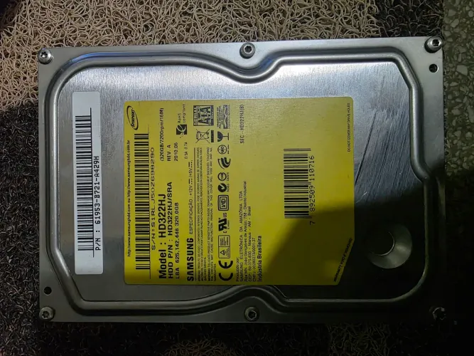 Hd 320gb samsung para pc funcionando perfeitamente
