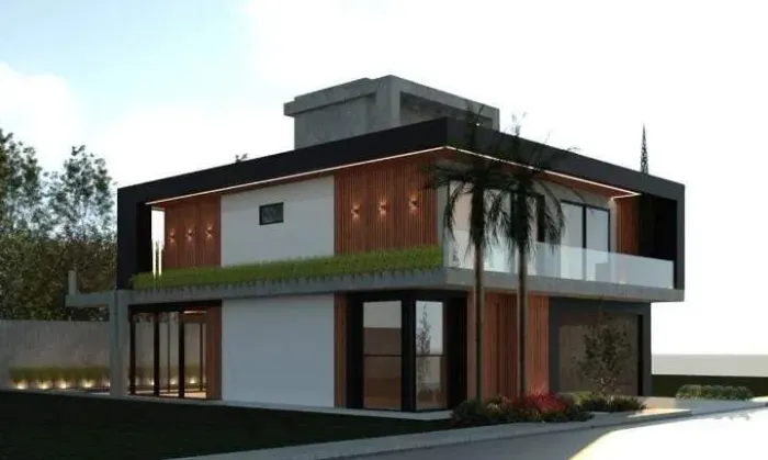 Residência Contemporânea de Alto Padrão no Condomínio Reserva da Pedra, com 411 m² Privati