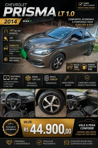 Chevrolet Prisma Sed. LT 1.0 8V Flexpower 4P 2014