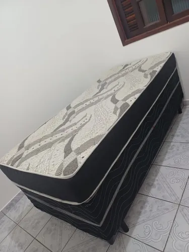 Cama Box Solteiro com colchão
