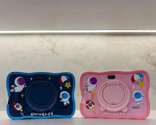 Tablet Infantil PC Astronauta 128gb/4RAM ? Acompanha Caneta Touch Cordão AZUL e ROSA