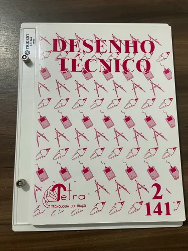 Livro de desenho técnico + prancheta de desenho + eaquadros
