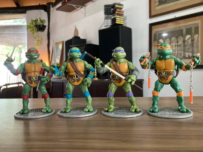 Coleção completa Tartarugas Ninjas Teenage Mutant Ninja Turtle Playmates Toys 2012