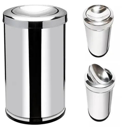 Lixeira Inox De 20 Litros Com Tampa Vai-e-vem Apenas R$ 85