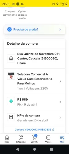 Seladora a vácuo