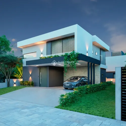 Belíssima Casa com 317m2 e 4 suítes no Rio Tavares, em Florianópolis, SC.