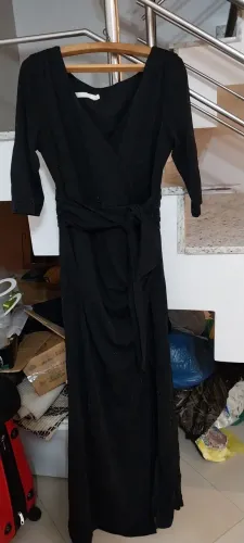 Vestido festa preto longo