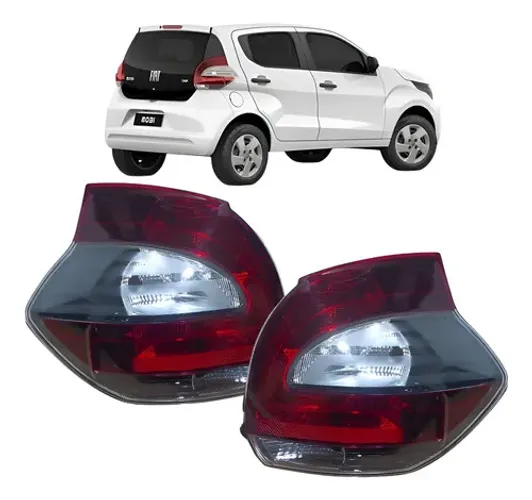 Lanterna Traseira Fiat Mobi 2016 2017 2018 2019 20 21 2022 Ambos Lados Vermelho