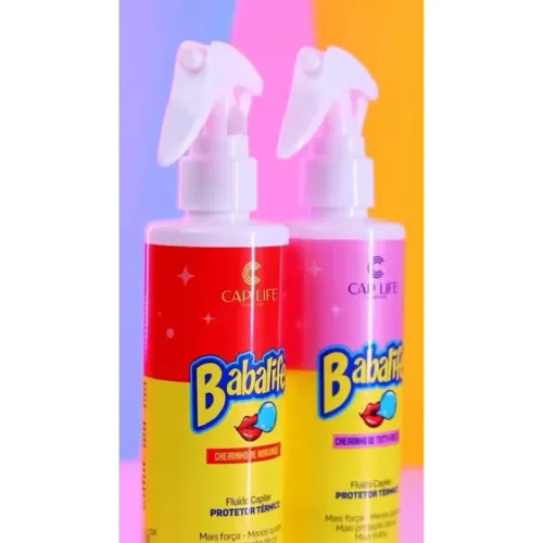 Protetor Térmico Capilar Anti Frizz Brilho Intenso Babalife 200ml Cheirinho de Cereja 