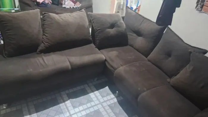 sofa de canto em bom estado de uso