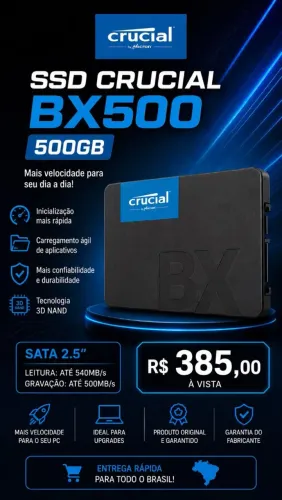 SSD Sata Crucial BX500 500GB