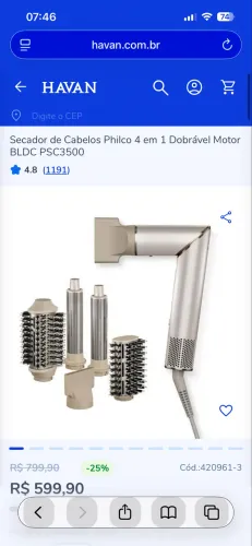 Secador philco muitifunçõed
