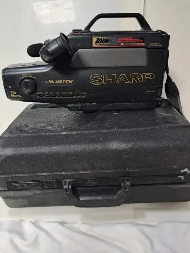 viamao rs Filmadora N Funciona Sharp Vl-l170b Veja Bem As Fotos Defeito talvez troca