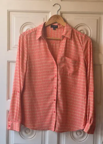 Camisa em crepe de seda (novíssima)