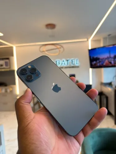 iPhone 12 Pro Max 128GB Azul 77%- Loja Fisica