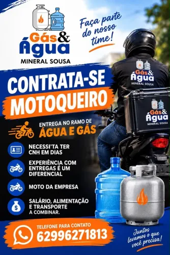 Vaga de Entregador Moto da Empresa