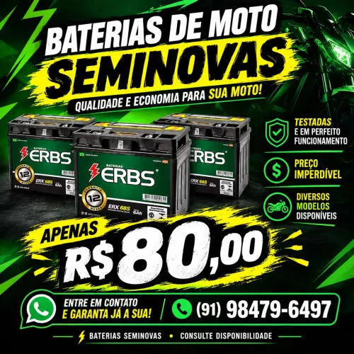 Bateria ERBS Para Motos