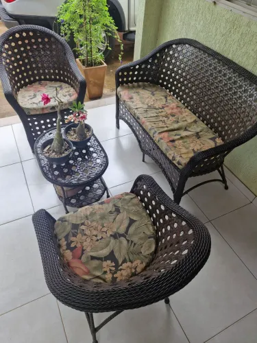 Conjunto Sofá e Poltronas Área Externa