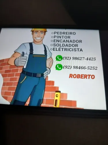 Trabalhar trabalhamos com o serviço de pintor pedreiro eletricista encanador