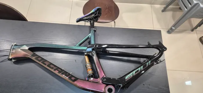 Quadro mtb soul vulcano (L) + shox fox Kashima trava guidao (L) 19