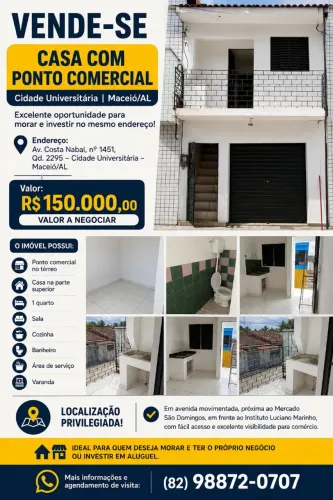 Casa com Ponto Comercial