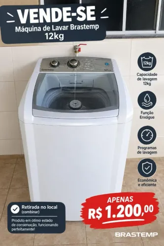 Maquina de lavar Brastemp 12kg