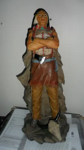 Estatua Indio Nativo America , Águia, Laksmy cobre, Miguel, Kuan Yin Shakiti, Buda madeira