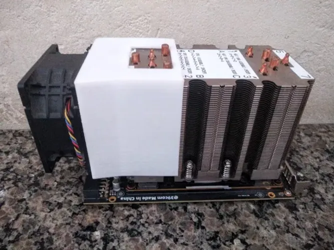Placa de vídeo Tesla V100 SMX2 16GB HBM2 COM ADAPTADOR PCIE E DISSIPADOR TOWER 11CM