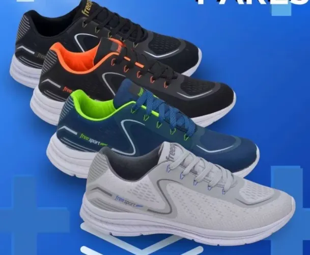 Kit 4 pares tênis esportivos