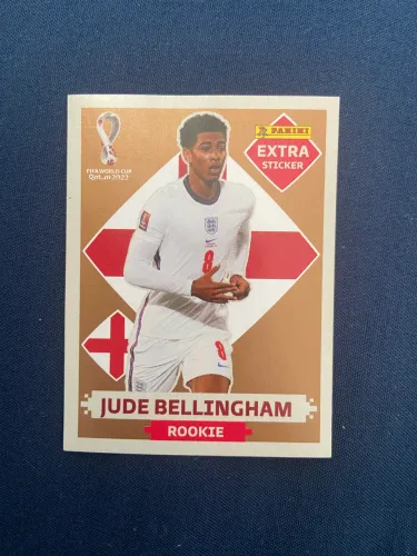 Figurinha extra do Jude Bellingham de bronze da copa de 2022