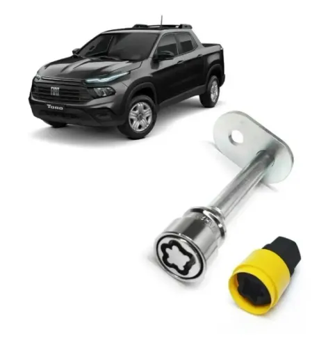Kit Trava Antifurto Estepe Fiat Toro_Aceito Cartão