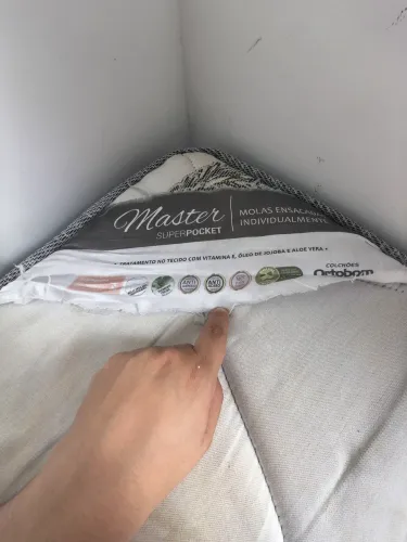 Cama box + colchão Ortobom