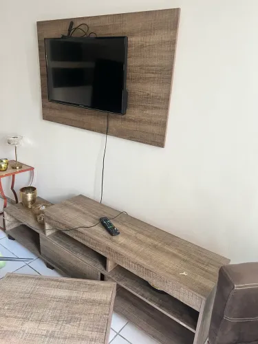 Painel de tv, rack e centro